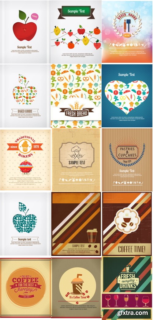 Food and Drinks Vector Collection #3, 25xEPS Food and Drinks Vector Collection #3, 25xEPS
