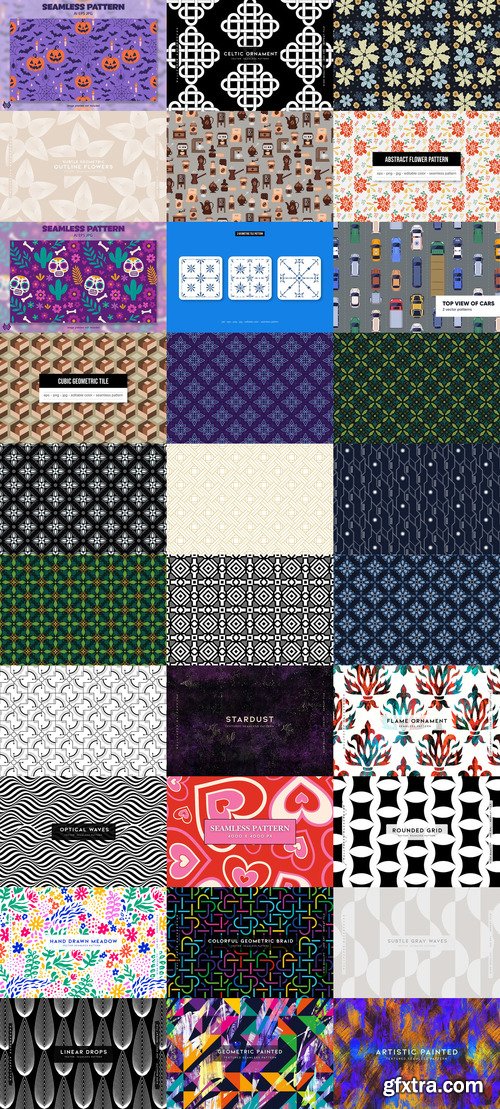 30 Abstract Vector Patterns