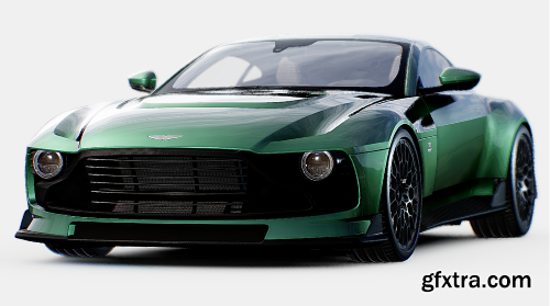 Aston Martin Valour 2024 3d model