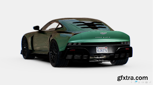 Aston Martin Valour 2024 3d model