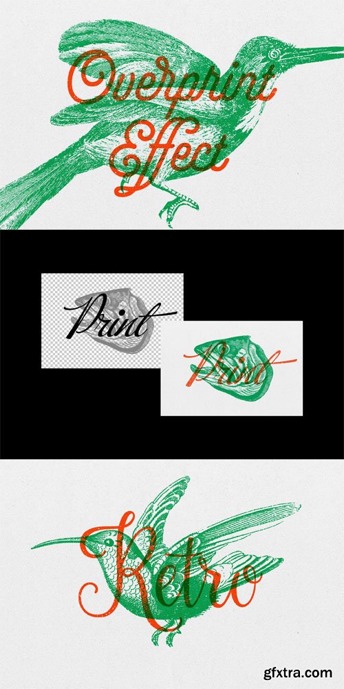 Vintage Overprint Effect for Photoshop