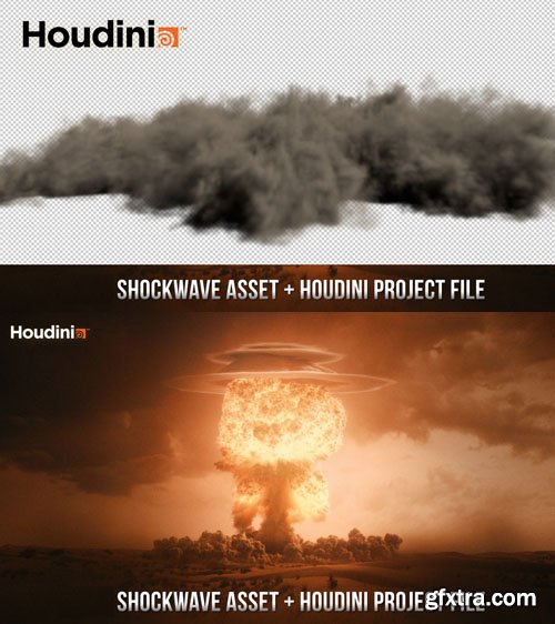 Shockwave Houdini Project + Render Asset (Dust/Smoke)