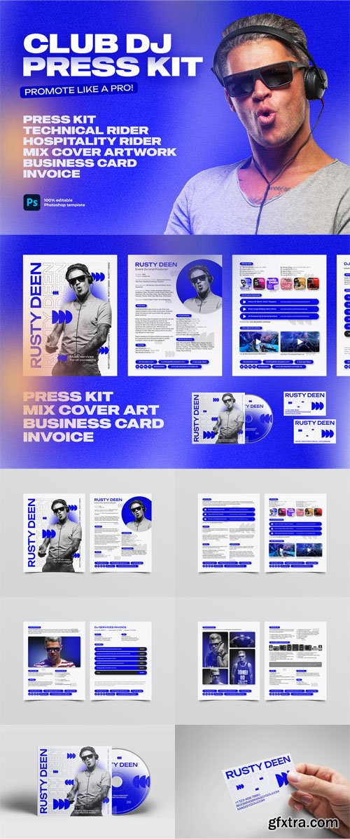 Club DJ Press Kit - PSD Templates Pack