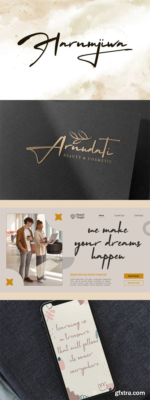 Harumjiwa - Beautiful Handwriting Signature Font