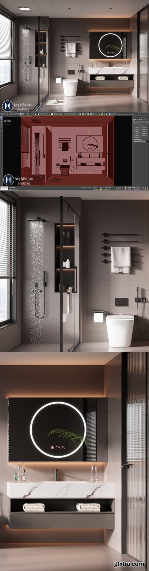 Bathroom Interior - 3D Model