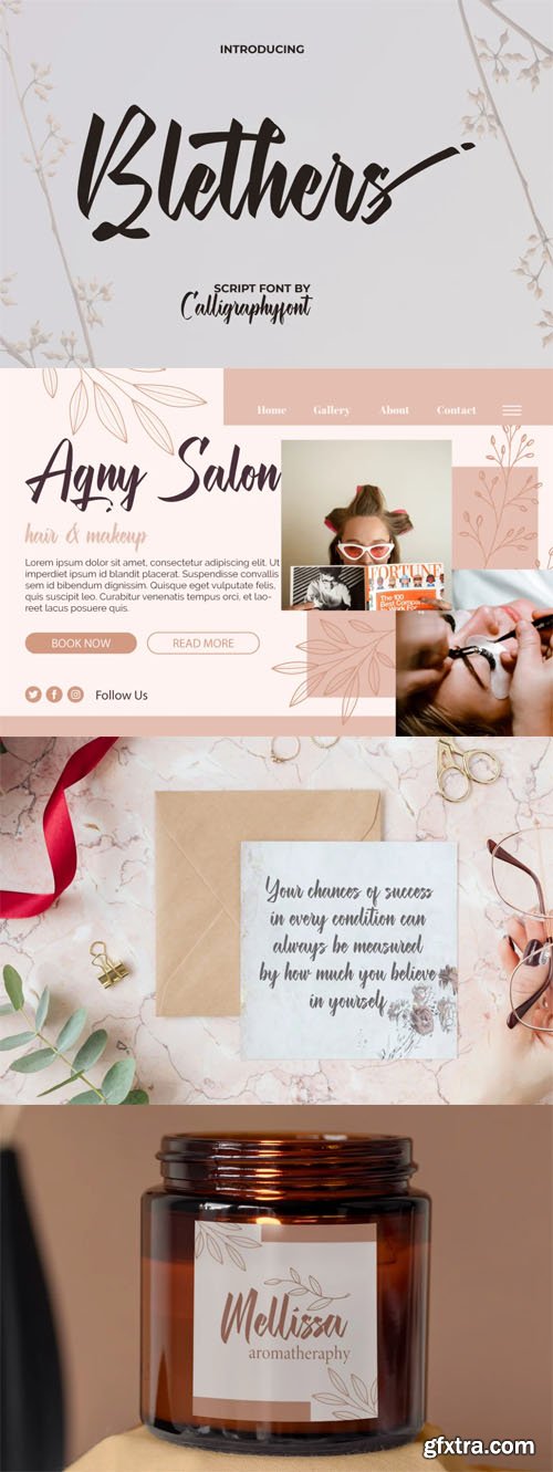 Blethers - Feminine Script Font