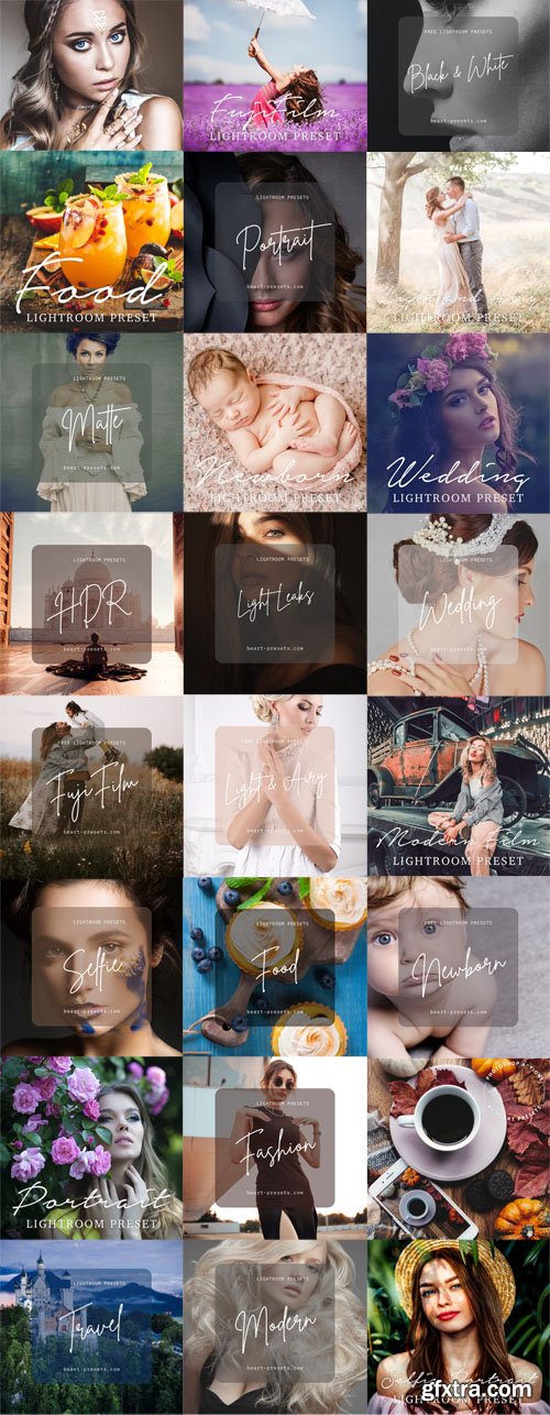 50 Awesome Presets Pack for Lightroom & Photoshop
