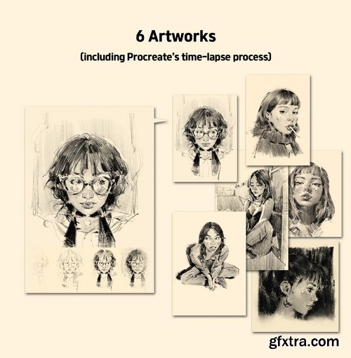 Gumroad - brookskim - 20 Sketch Pencil Brushes For Procreate