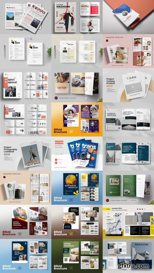 24 Indesign Templates Bundle 7 2025