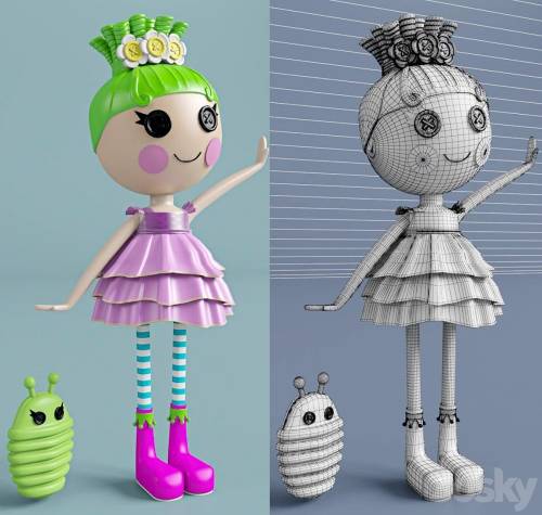 '3dsky Pro - Lalaloopsy doll with bukashechkoy'