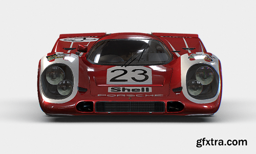 Porsche 917k LM Red 3d model