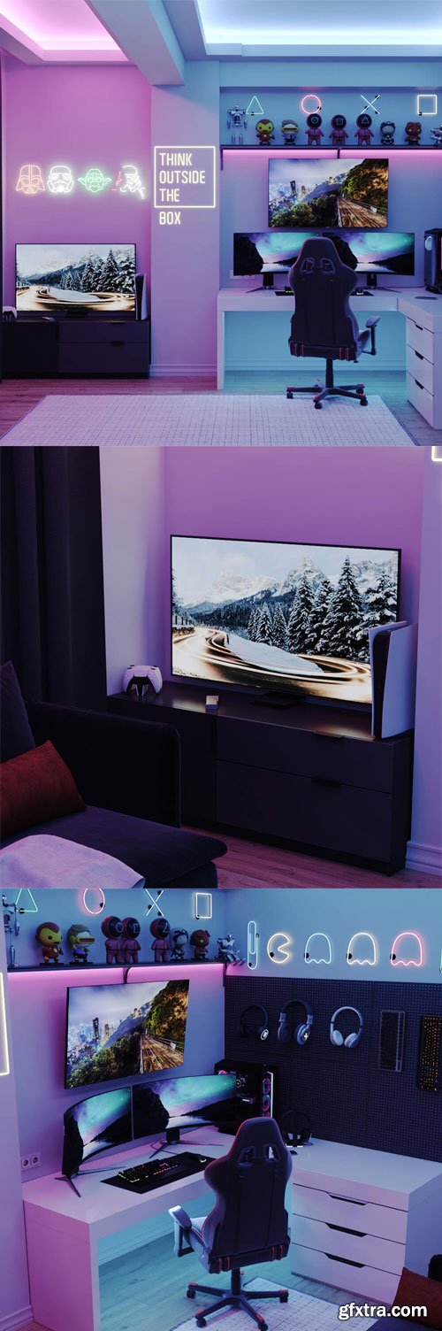 Modern workroom - 3D Scene Modern workroom - 3D Scene