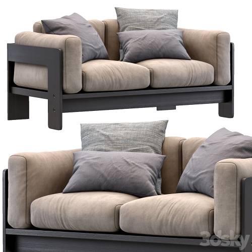 '3dsky Pro - Bastiano petite settee by Knoll'