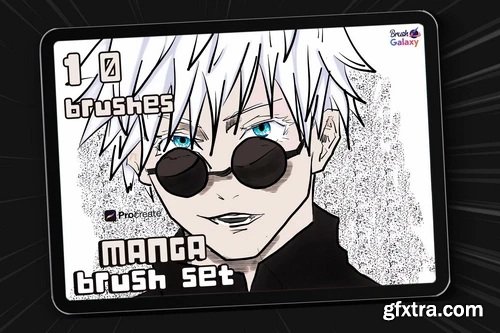 Brushgalaxy - Manga Brush Set Vol 2 For Procreate