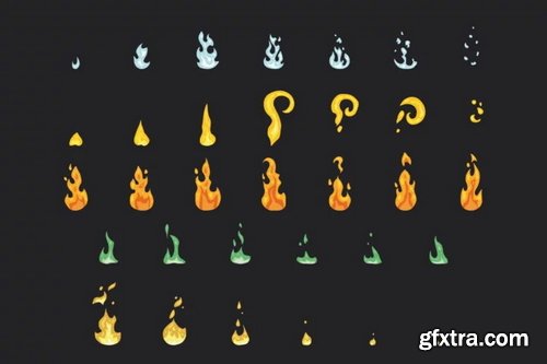 Craftpix - Cartoon Fire Flame Animation Sprite Set