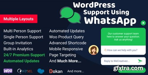 CodeCanyon - WordPress WhatsApp Support v2.5.1 - 20963962 - NULLED