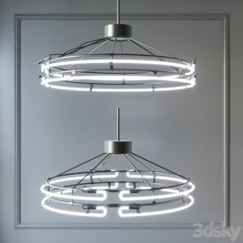 '3dsky Pro - Chandelier from neon 1'