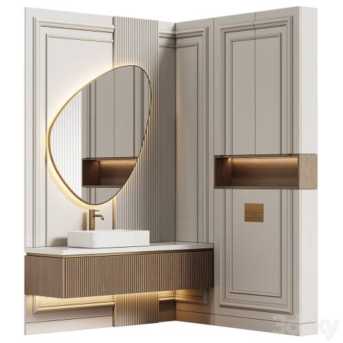 '3dsky Pro - Bathroom furniture 22 in modern classic style'