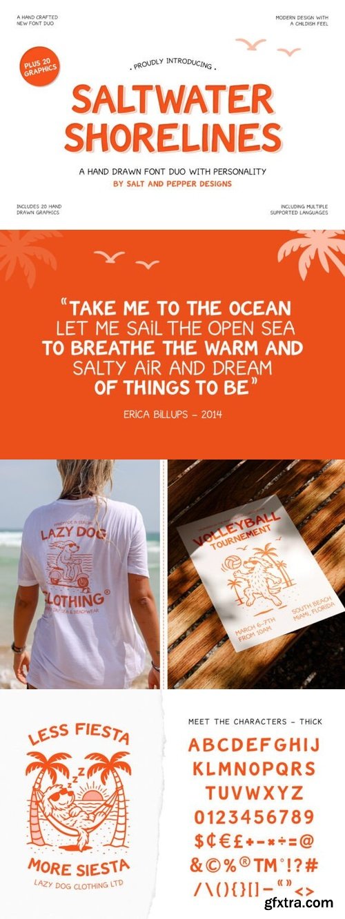 Saltwater Shorelines Duo Font