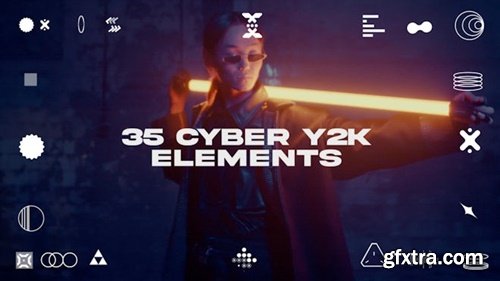 MotionArray - Pack Of Cyber Y2K Elements 2508794