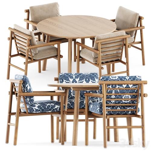 '3dsky Pro - Ayana chair by Bebitalia and Taro Table by Fredericia' '3dsky Pro - Ayana chair by Bebitalia and Taro Table by Fredericia'