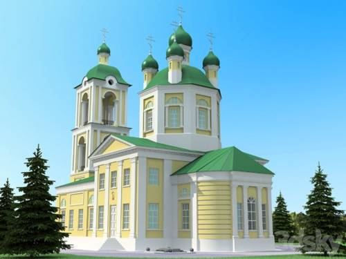 '3dsky Pro - St George Temple in Ivanovo'