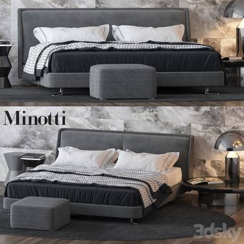 '3dsky Pro - Bed by Minotti'