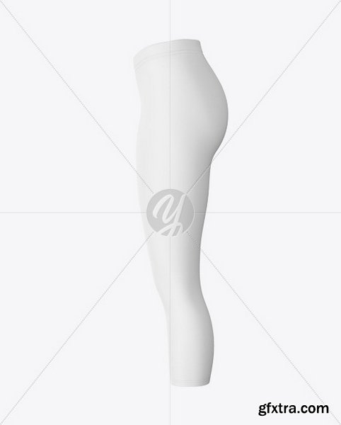 YellowImages - Capris Leggings Mockup - Left Side View - 49524