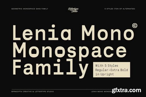 CreativeMarket - Lenia Mono Font CreativeMarket - Lenia Mono Font
