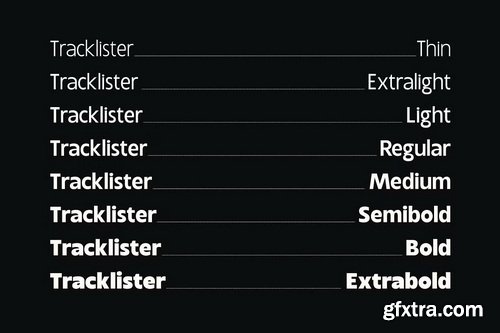 CreativeMarket - Tracklister - Display Sans Family