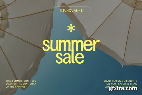 CreativeMarket - Sunquake - Shaky Display & Calm Font