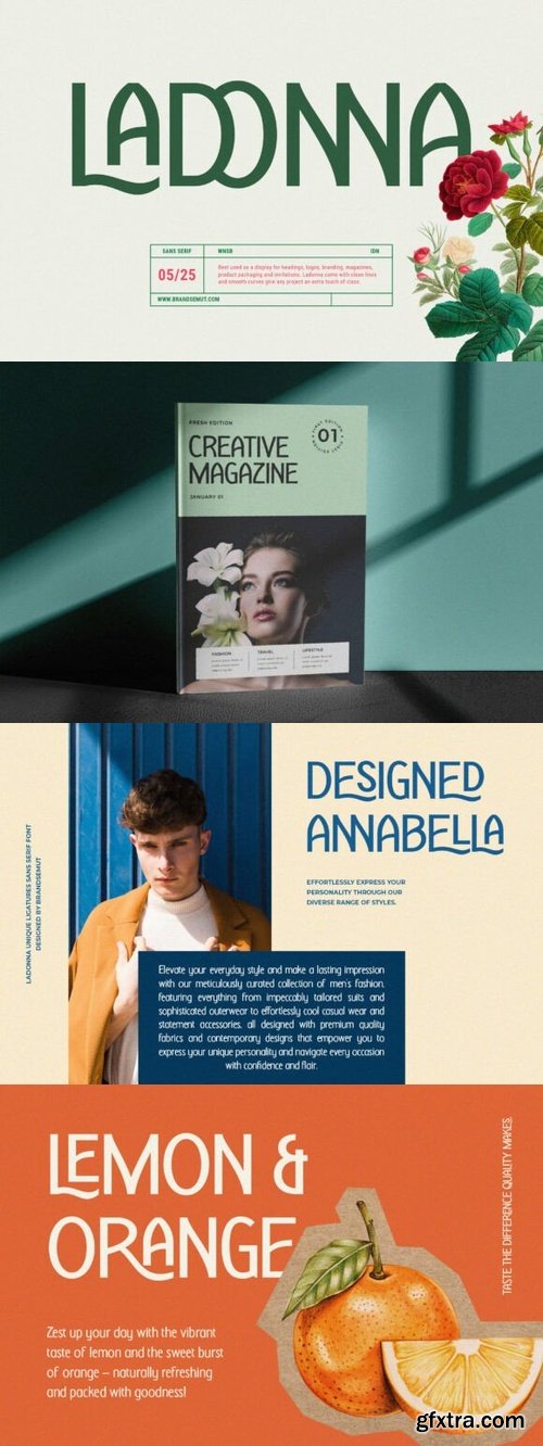 Creativemarket - Ladonna – Display Sans Serif