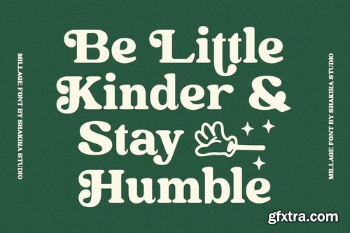 CreativeMarket - Millage - Bold Retro Serif Font