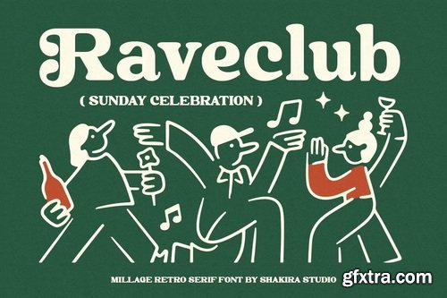 CreativeMarket - Millage - Bold Retro Serif Font