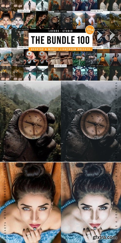 CreativeMarket - THE BUNDLE 100 - Lightroom Presets 6133635