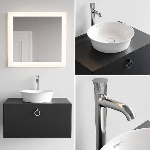 '3dsky Pro - Duravit White Tulip Vanity Unit Set 3' '3dsky Pro - Duravit White Tulip Vanity Unit Set 3'