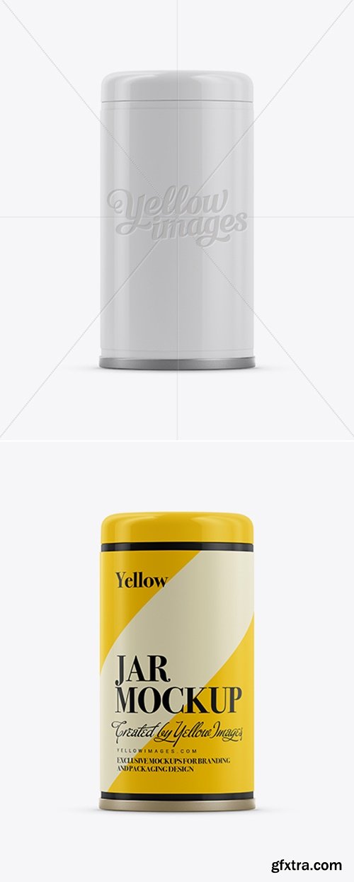 YellowImages - Cylindric Metal Jar Mockup 11796
