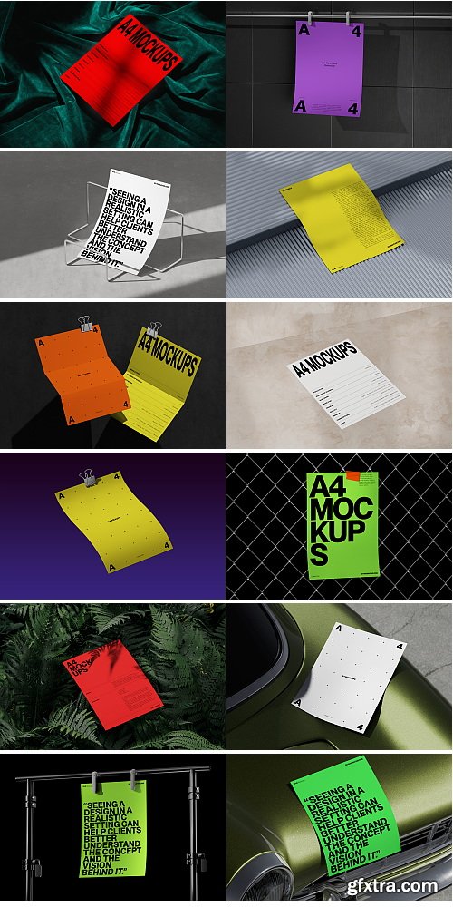 Wannathis - A4 paper mockups