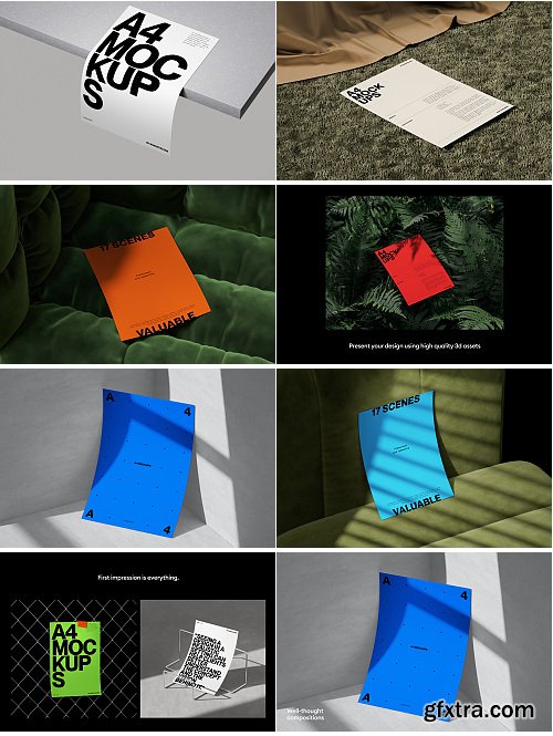 Wannathis - A4 paper mockups