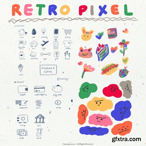 Gumroad - amiradeuraseh studio - Retro Pixel Collection