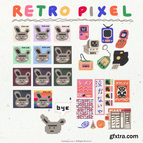 Gumroad - amiradeuraseh studio - Retro Pixel Collection