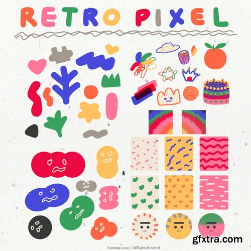 Gumroad - amiradeuraseh studio - Retro Pixel Collection