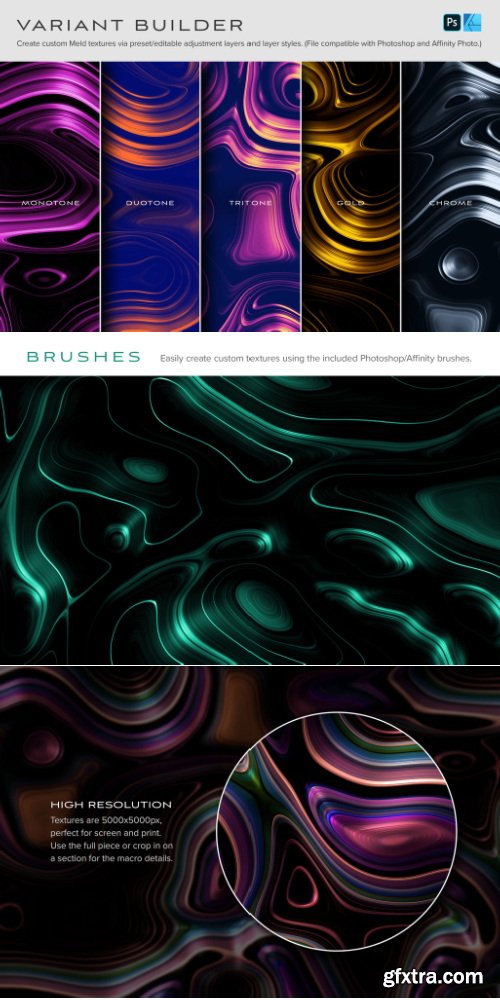 Chromasupply - Meld: Glossy Abstract 3D Textures