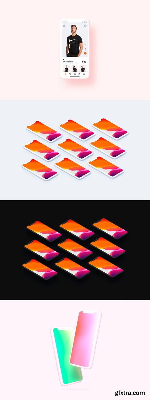 Asylab - iPhone 11 Pro - 20 Mockups Clay Scenes Asylab - iPhone 11 Pro - 20 Mockups Clay Scenes