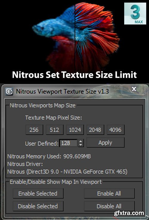 Nitrous Set Texture Size Limit v1.3 - 3ds Max Script Nitrous Set Texture Size Limit v1.3 - 3ds Max Script
