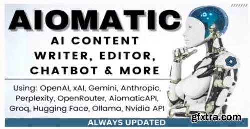 AIomatic v2.4.6 - Automatic AI Content Write AIomatic v2.4.6 - Automatic AI Content Write