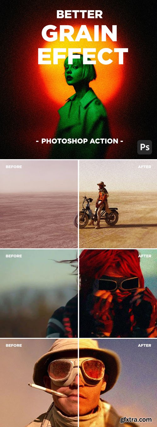 Better Grain Effect - Photoshop Action Better Grain Effect - Photoshop Action
