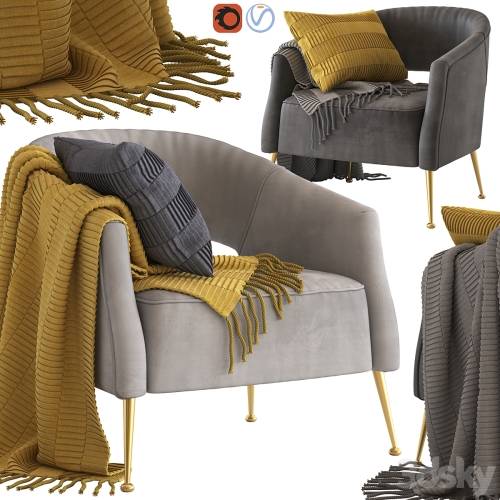 '3dsky Pro - Cult Furniture Bella Armchair'