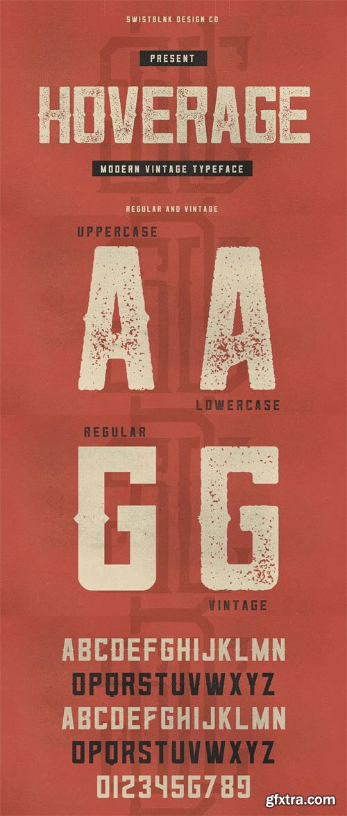 Hoverage - Modern Vintage Font Family Hoverage - Modern Vintage Font Family