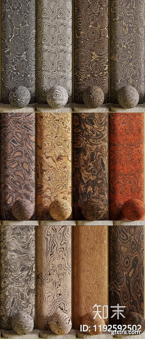 Italian Wood Veneer Textures for 3ds Max Italian Wood Veneer Textures for 3ds Max